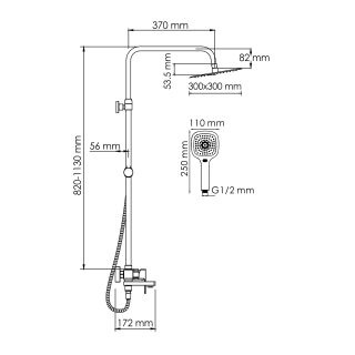Душевой комплект WasserKRAFT A177.118.065.010.CH хром